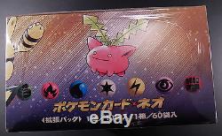 1 Pokemon Japanese Sealed Neo Genesis Booster Box 60 Packs