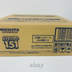 12 box 1 case Pokemon Card Game 151 SV2a Japanese Factory Sealed 2023