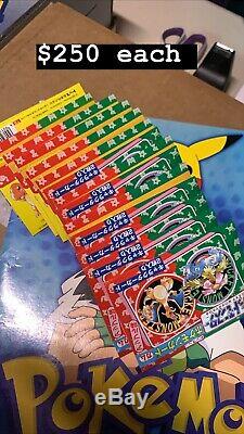 1995 Japanese Pokemon Topsun Sealed Booster Pack Pocket Monsters Gum