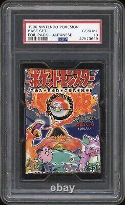 1996 Pokemon JAPANESE Basic Base Set 291 YEN Booster Pack PSA 10 GEM MINT