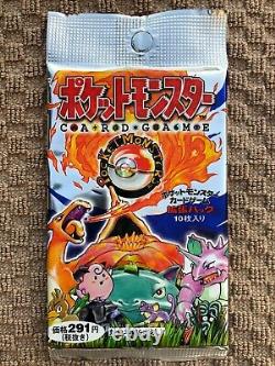 1996 Pokemon Japanese Sealed Booster Pack Base Set Super Rare 291 Yen Charizard