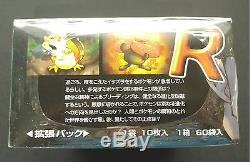 1997 Pokemon Card Japanese Team Rocket Factory Sealed Booster Box 60 Packs