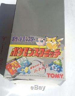 1997 Tomy Pokemon Card Booster Box Japanese Scratch Cards Karte Carte Topps
