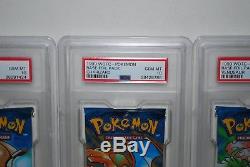 1999 Pokemon English Base Set 1 PSA 10 Gem Mint Graded Booster Pack Set