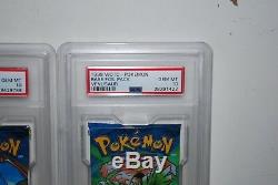 1999 Pokemon English Base Set 1 PSA 10 Gem Mint Graded Booster Pack Set