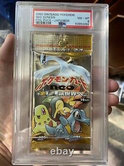 1999 Pokemon Japanese Sealed Neo Genesis 1 Pack PSA 8 NM Mint NEW SLAB CASE