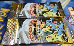 2 Japanese Pokemon Neo Genesis Booster Packs Factory Sealed Guaranteed Holo