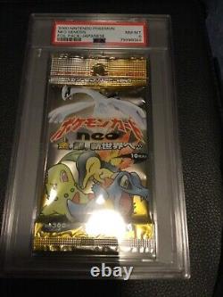 2000 Pokemon Japanese Neo Genesis Booster Pack Psa 8 Nm-mt