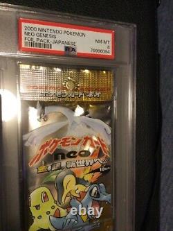 2000 Pokemon Japanese Neo Genesis Booster Pack Psa 8 Nm-mt