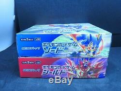 2019 Pokemon Japanese S1W S1H Sword and Shield Sealed Booster Box Set UK Instock