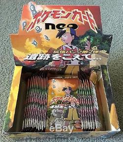 37 SEALED Pokemon Neo 2 (Discovery) Boosters with Display Box Japanese Language
