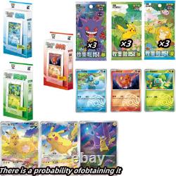 3Boxes Pokémon Chinese Original Partner Display Set Charmande&Bulbasaur&Squirtle