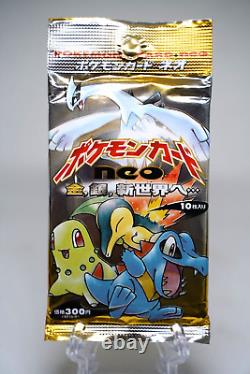 HOLO GUARANTEED Pokémon Neo Genesis 1 Japanese Booster Pack Nintendo 1999 Sealed