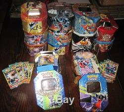 HUGE Pokemon Card Booster Tin Pins Games Collectibles New Mystery LOT Ultra Rare