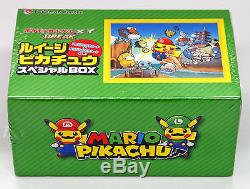 JAPANESE POKEMON Mario Pikachu Luigi Version + Ash vs Rocket + CP6 Booster Box