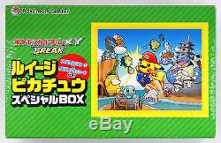 Japanese CP6 Booster Box and Mario Pikachu Pokemon Center LUIGI VERSION Bundle