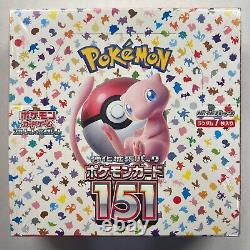 Japanese Pokemon TCG sv2a Pokemon 151 Booster Box Sealed