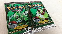 Jungle 1st Edition Booster Card Pack Flareon Pokemon Factory Sealed Pokemon