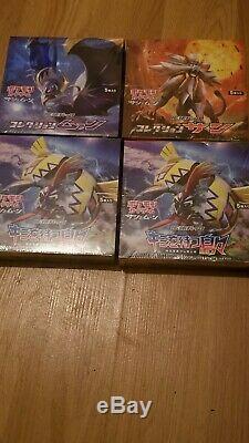 Lot 4 Pokemon Card Game SM1M SM1S Sun & Moon Collection MOON Booster Pack BOX