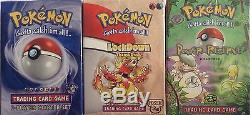 Original 1999 Pokemon Card Lot Japanese Pack, Booster Pack, TV Animation