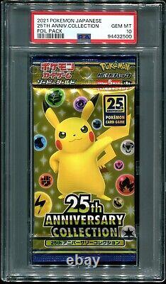 PSA 10 25th Anniversary Collection Booster Pack Sealed Japanese 2021 Pokemon