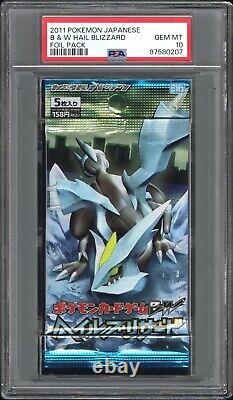 PSA 10 GEM MINT Hail Blizzard Booster Pack Unlimited Pokemon Japanese BW3