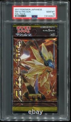 PSA 10 Ultra Sun SM5S 2017 Japanese Pokemon Booster Pack