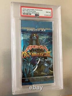 PSA 8 Japanese Pokemon Neo Revelation 3 Sealed Booster Pack
