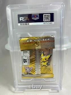 PSA 9 Mint Neo Genesis Japanese Pokemon Booster Pack Factory Sealed