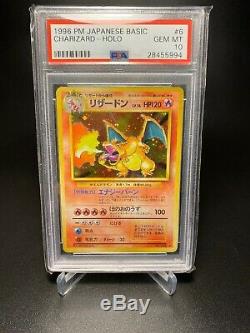 PSA10 Base Japanese Set Charizard Blastoise Venusaur Pokemon card + Booster Pack