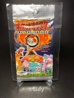 PSA10 Base Japanese Set Charizard Blastoise Venusaur Pokemon card + Booster Pack
