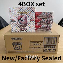 Pokemon 151 Booster Box SEALED SV2A 2023 4BOX set Japanese Scarlet & Violet