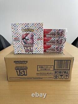 Pokemon 151 Booster Box SEALED SV2A 2023 4BOX set Japanese Scarlet & Violet