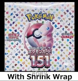 Pokemon 151 Booster Box Scarlet sv2a JP Japanese Sealed New with Shrink