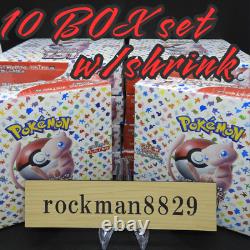 Pokemon 151 Booster Box sv2a Japanese Scarlet & Violet Japan withshrink 10 box set