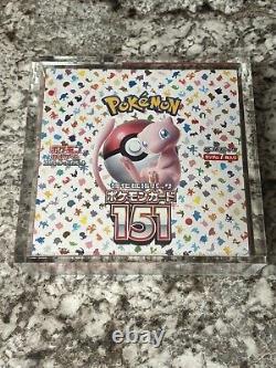 Pokemon 151 Japanese Booster Box Brand New & Sealed With Acrylic Case