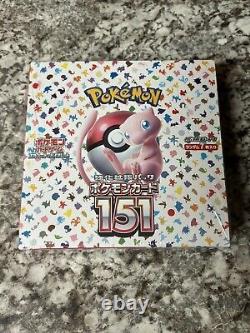 Pokemon 151 Japanese Booster Box Brand New & Sealed With Acrylic Case