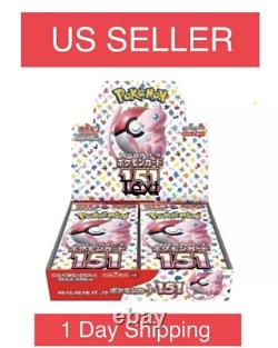 Pokemon 151 Japanese Sealed Booster Box Sv2a with SHRINK US SELLER