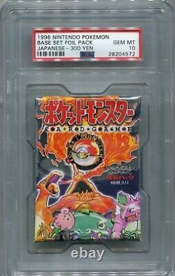 Pokemon 1996 Pocket Monsters Japanese Base Set Booster 300Y PSA GEM MINT 10
