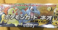 Pokémon Booster Box Neo Genesis 60 Packs Box Intact/ But Smushed