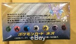 Pokémon Booster Box Neo Genesis 60 Packs Box Intact/ But Smushed