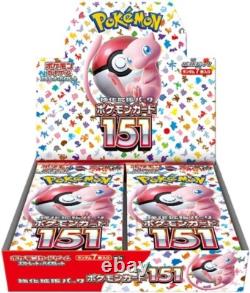 Pokemon Card 151 booster Box sv2a mew scarlet violet Japanese NO Plastic Sealed
