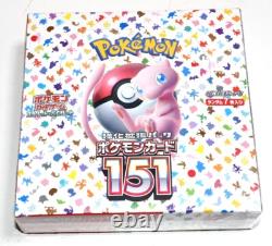 Pokemon Card 151 booster Box sv2a mew scarlet violet Sealed Japanese