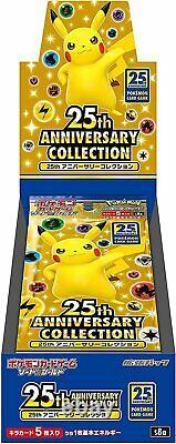 Pokemon Card Expansion 25th Anniversary Collection Box s8a with4 promo pack set