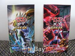 Pokemon Card Japanese XY8 Blue Shock & Red Flash Sealed Booster Box 1st Edition