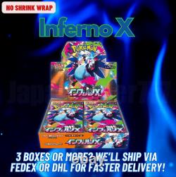 Pokemon Card Mega Inferno X Booster Box Japanese NO SHRINK WRAP PSL Art rare