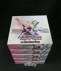 Pokemon Card Sun and Moon Fairy Rise Booster 5 Boxes Set SM7b Japanese