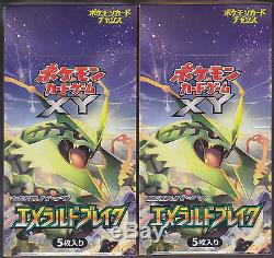 Pokemon Card XY Booster Part 6 Emerald Break Sealed 2 Boxes Set XY6 1st Japanese