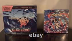 Pokemon Chaos Rising ETB + Japanese Ninja Spinner Booster Box Sealed