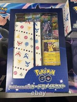 Pokemon GO Booster Box + Special Set + Card File Set Japanese Collection